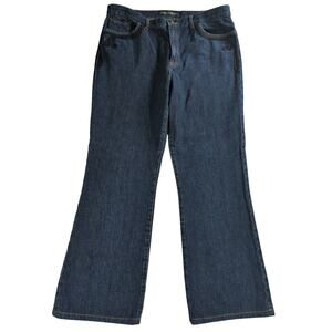 VTG Ralph Lauren Jeans Co Womens 16 Bootcut Flare Denim Dark Wash Hong Kong